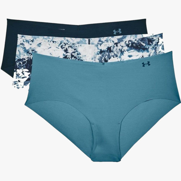 Under Armour Womens Hipster 3 Pack Printed 597 Blue Multi Under Armour