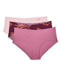 Under Armour Womens Hipster 3 Pack Printed 669 Purple Multi Under Armour