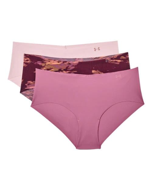 Under Armour Womens Hipster 3 Pack Printed 669 Purple Multi Under Armour