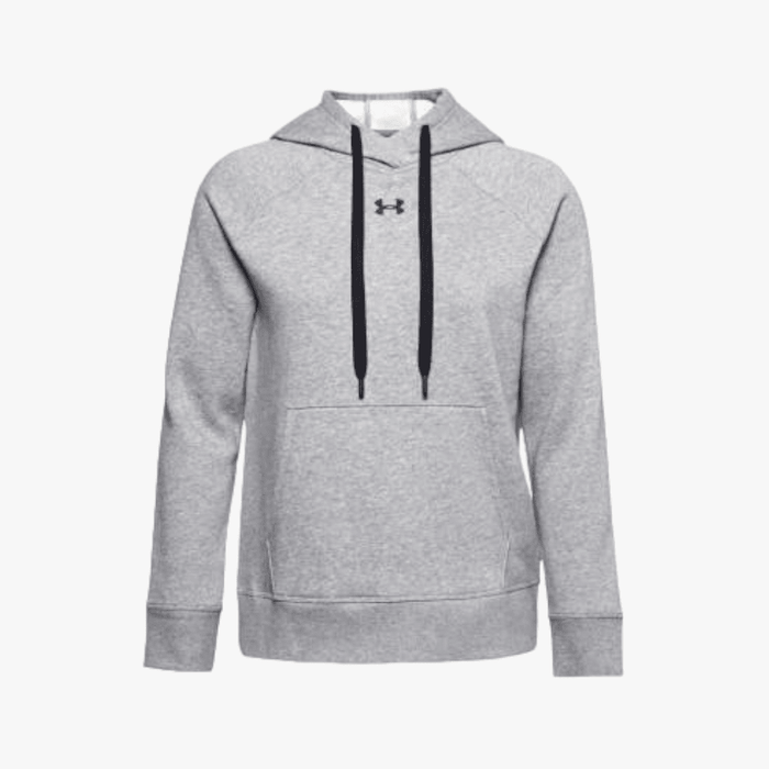 Under Armour Womens Rival Fleece Hoodie 035 Grey Under Armour