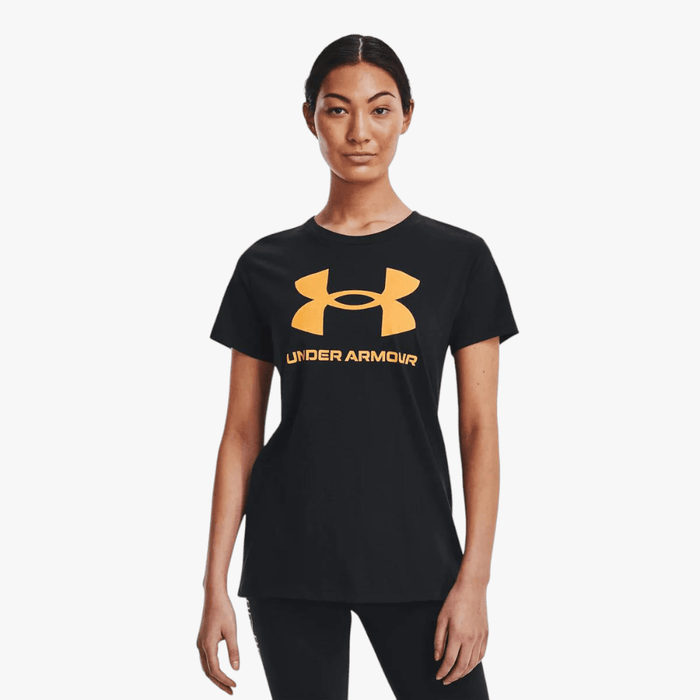 Under Armour Womens Sportstyle Graphic Short Sleeve 004 Black Under Armour