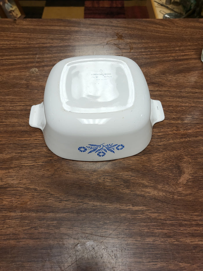 Vintage Corning Ware Blue Cornflower 1.5 Quart Casserole Dish P-1-1/2-B with Pyrex Lid A-7-C