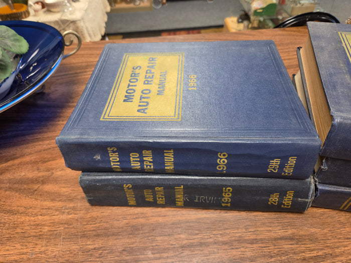 Vintage Motor's Auto Repair Manuals - 8 Books 1935-1982 Mechanics Reference Hard Cover