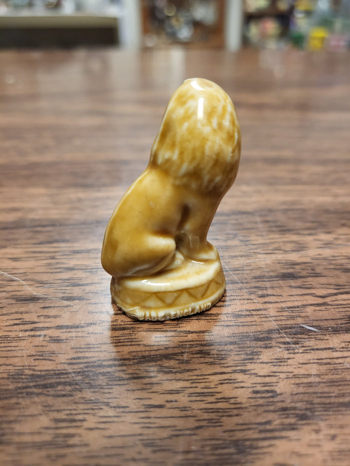 Wade Whimsie Circus Lion, Wade England Lion Caramel Brown Porcelain Figurine