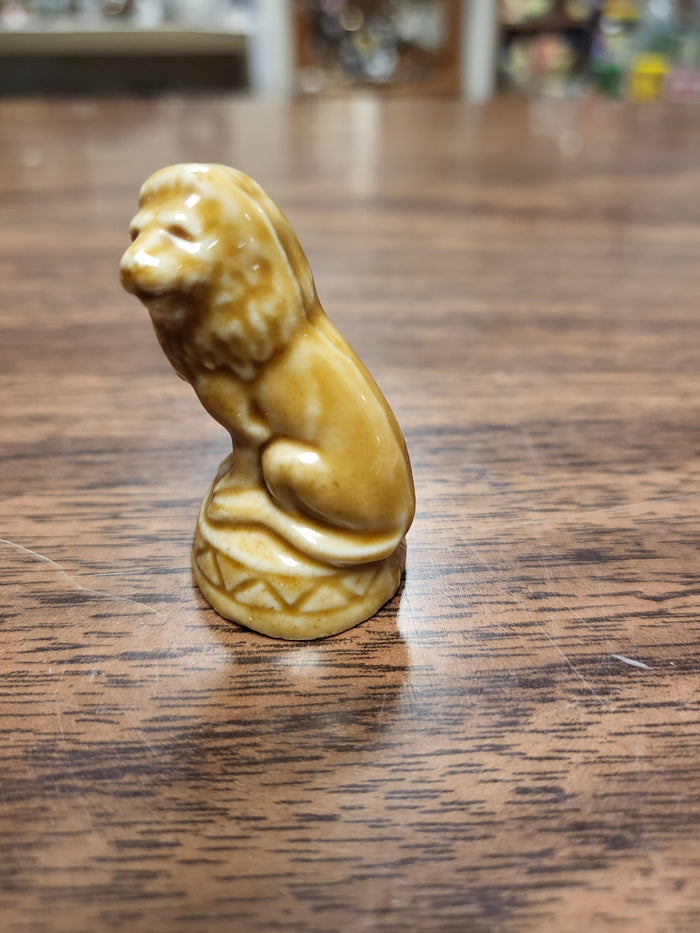Wade Whimsie Circus Lion, Wade England Lion Caramel Brown Porcelain Figurine
