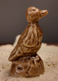 Wade Whimsie Duck, Wade England White Porcelain Figurine