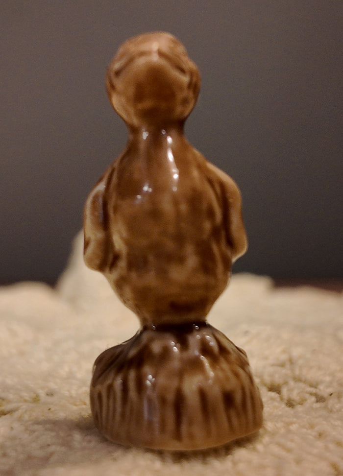 Wade Whimsie Duck, Wade England White Porcelain Figurine