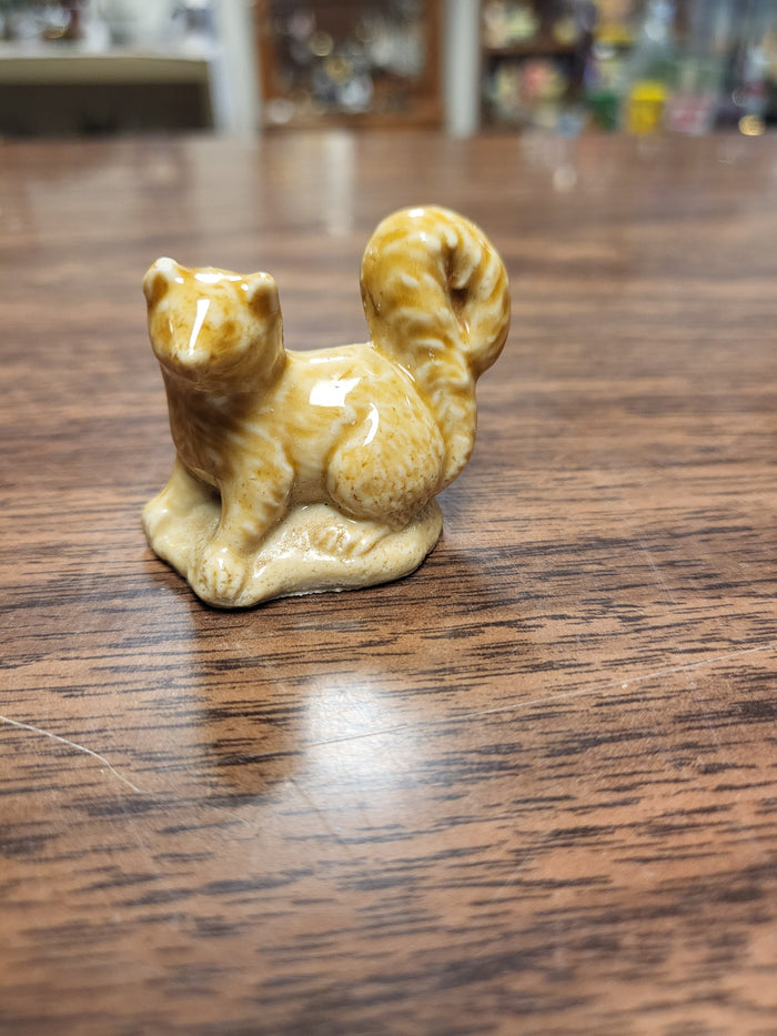 Wade Whimsie Pine Marten, Wade England Caramel Brown Porcelain Figurine