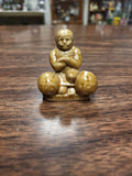 Wade Whimsie Strongman, Wade England Caramel Brown Weightlifter Porcelain Figurine