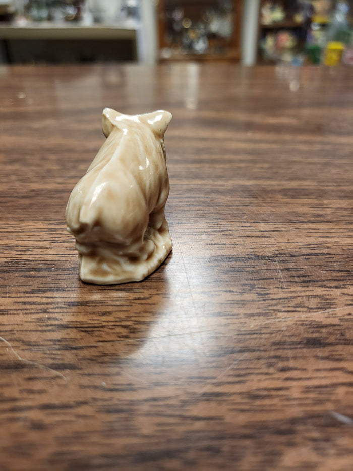 Wade Whimsie Wild Boar, Wade England Gray Brown Porcelain Figurine