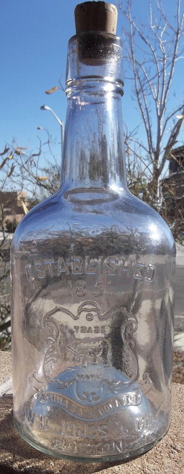 W.H. Jones & Co. Liquor Bottle