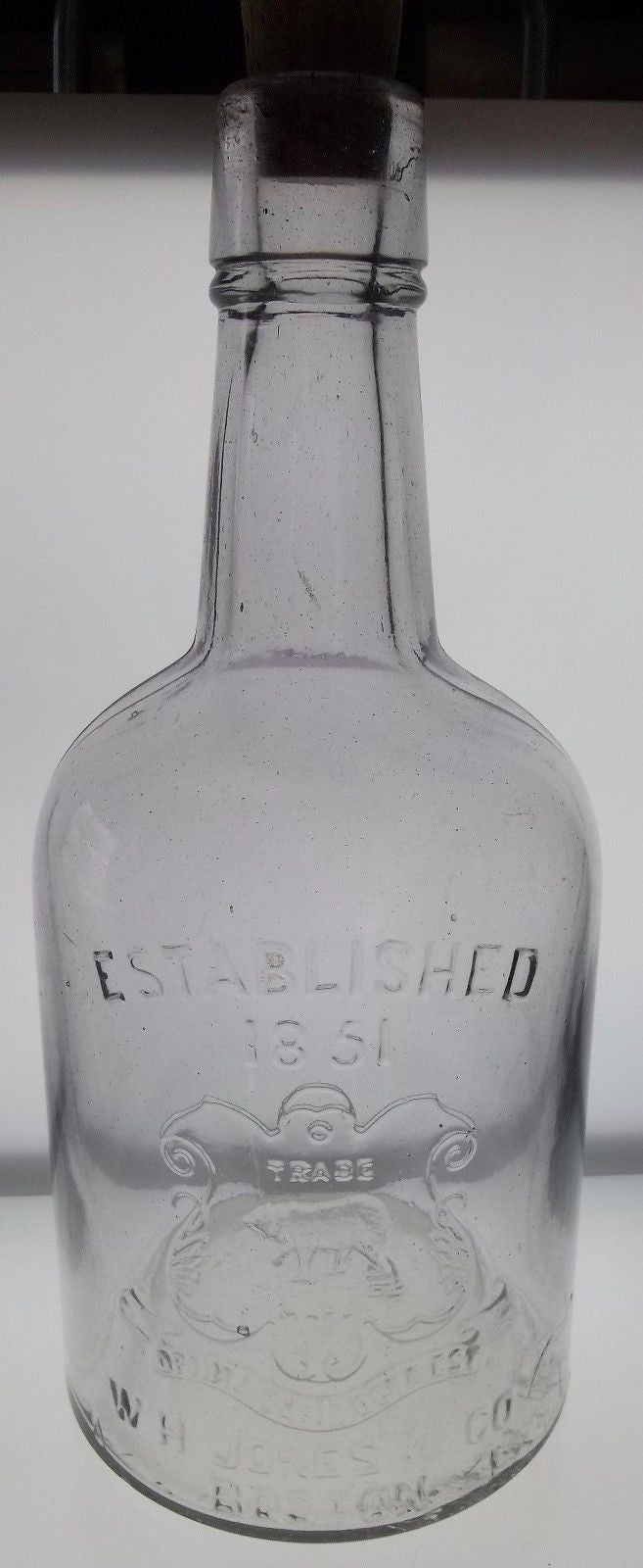 W.H. Jones & Co. Liquor Bottle