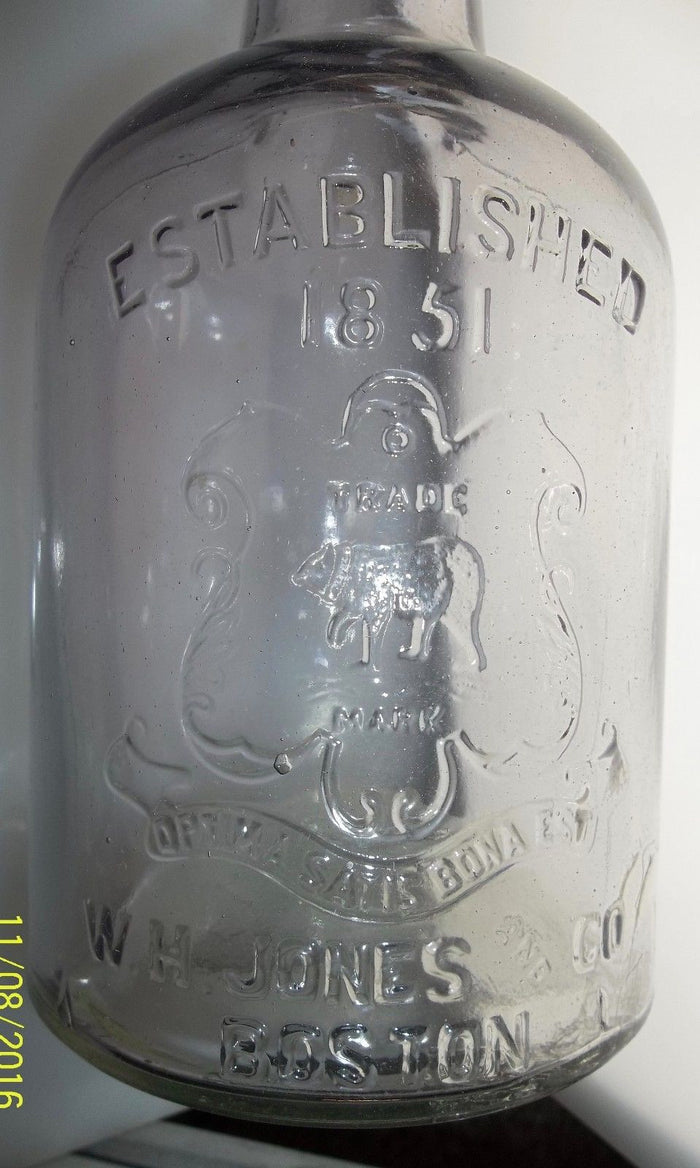 W.H. Jones & Co. Liquor Bottle