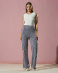Wide-Leg Knit Trousers