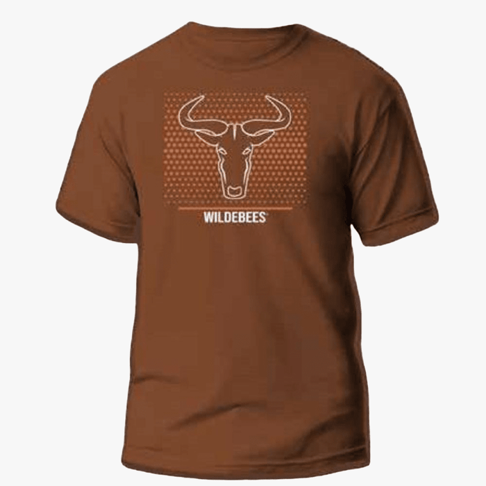Wildebees Mens Dot Logo Tp Short Sleeve Tee Burnt Rust | Wildebees