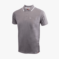 Wildebees Mens Pocket Short Sleeve Golfer Pewter White Wildebees