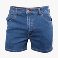 Wildebees Mens Stretch 10Cm Denim Shorts Indigo Stonewash Wildebees