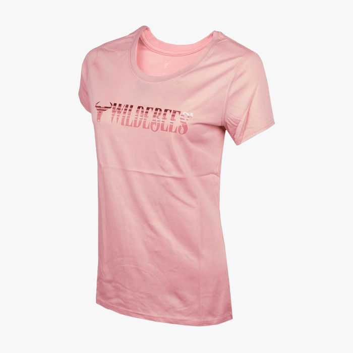Wildebees Womens Glam Slogan Short Sleeve Tee Pearl Shimmer | Wildebees
