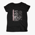 Wildebees Womens Peonies Tp Short Sleeve Tee Black | Wildebees