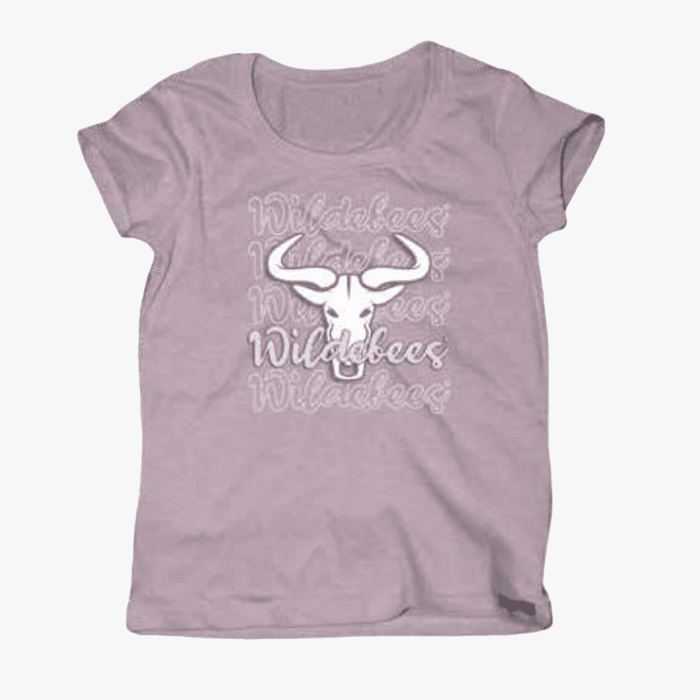 Wildebees Womens Repeat Tp Short Sleeve Tee Lilac Ash | Wildebees