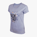 Wildebees Womens Sketch Short Sleeve Tee Lilac Ash Mel | Wildebees