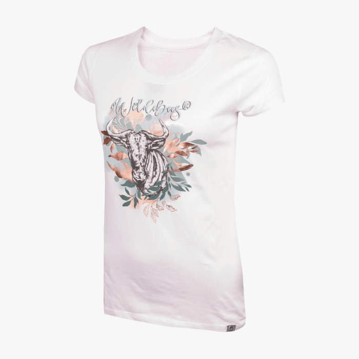 Wildebees Womens Sketch Short Sleeve Tee White | Wildebees
