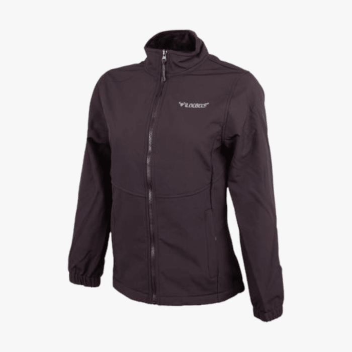 Wildebees Womens Tech Fine Teddy Bonded Softshell Jacket Black Wildebees