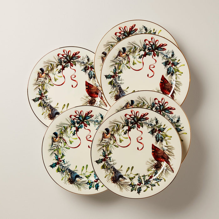 Winter Greetings Dinner Plates, Set of 6