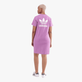 Adidas Womens 3 Stripe Fit Short Sleeve Dress Pre Loved Purple | Adidas