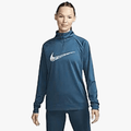 Nike Womens Df Swoosh Run Midlayer 1/4 Zip Sweater Vlr Blue | Nike