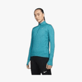 Nike Womens Element Half Zip Long Sleeve Top Blue Mel 404 Nike