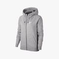 Nike Womens Essential Full Zip Hoodie Grey Mel Nike
