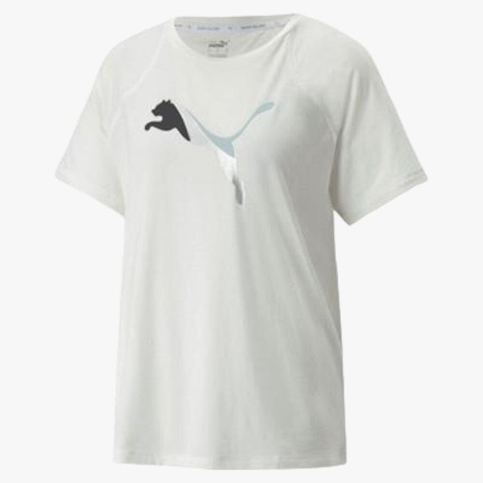 Puma Womens Evostripe Short Sleeve Tee White | Puma