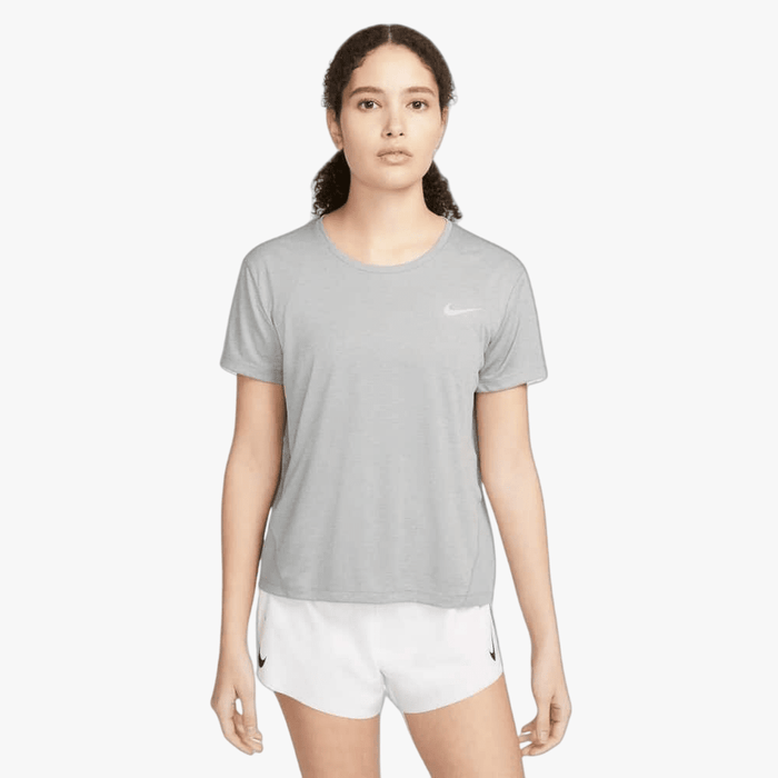 Nike Womens Miler Running Short Sleeve Tee Grey | Nike