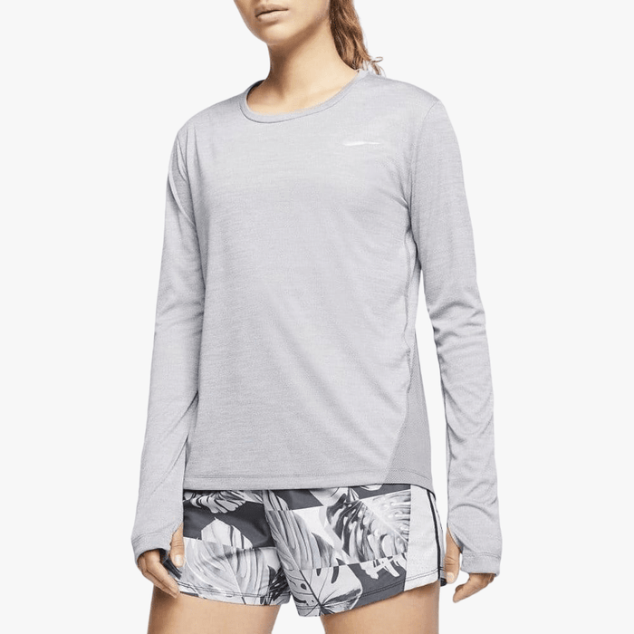 Nike Womens Miller Long Sleeve Top Grey | Nike