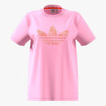adidas Womens Monogram Short Sleeve Tee Pink adidas