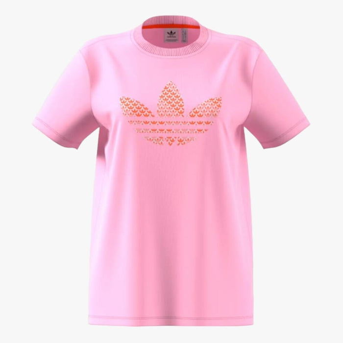 adidas Womens Monogram Short Sleeve Tee Pink adidas