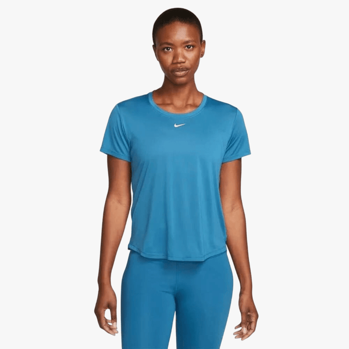 Nike Womens One Df Short Sleeve Tee Ind Blue | Nike