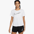 Nike Womens One Dri-Fit Swoosh Short Sleeved Top White Nike