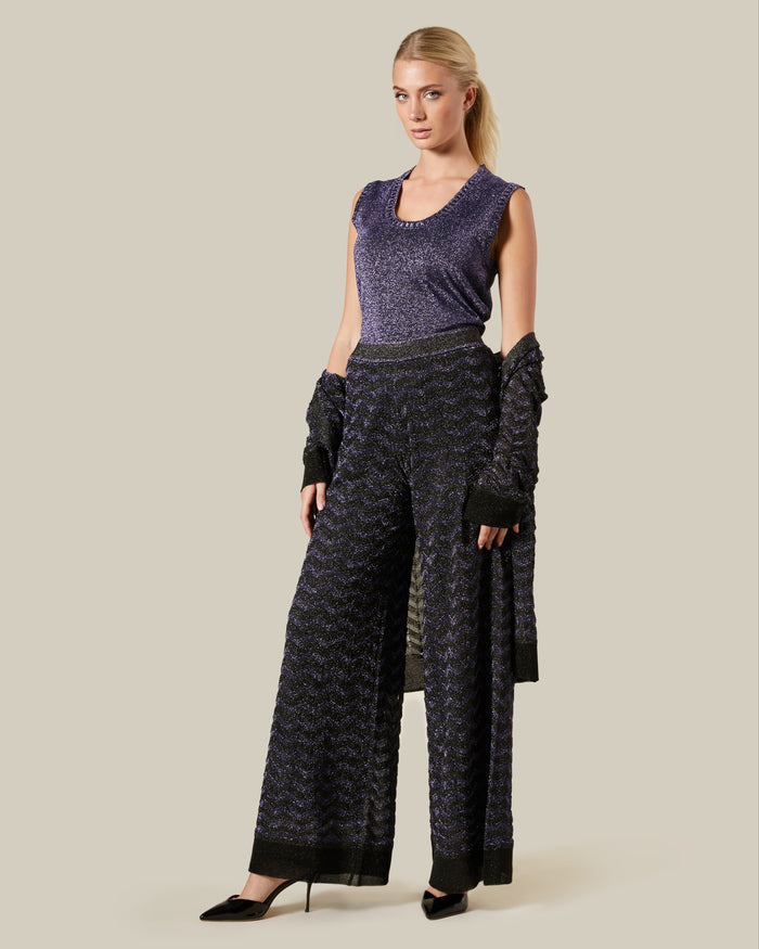 Zig-Zag Patterned Pants
